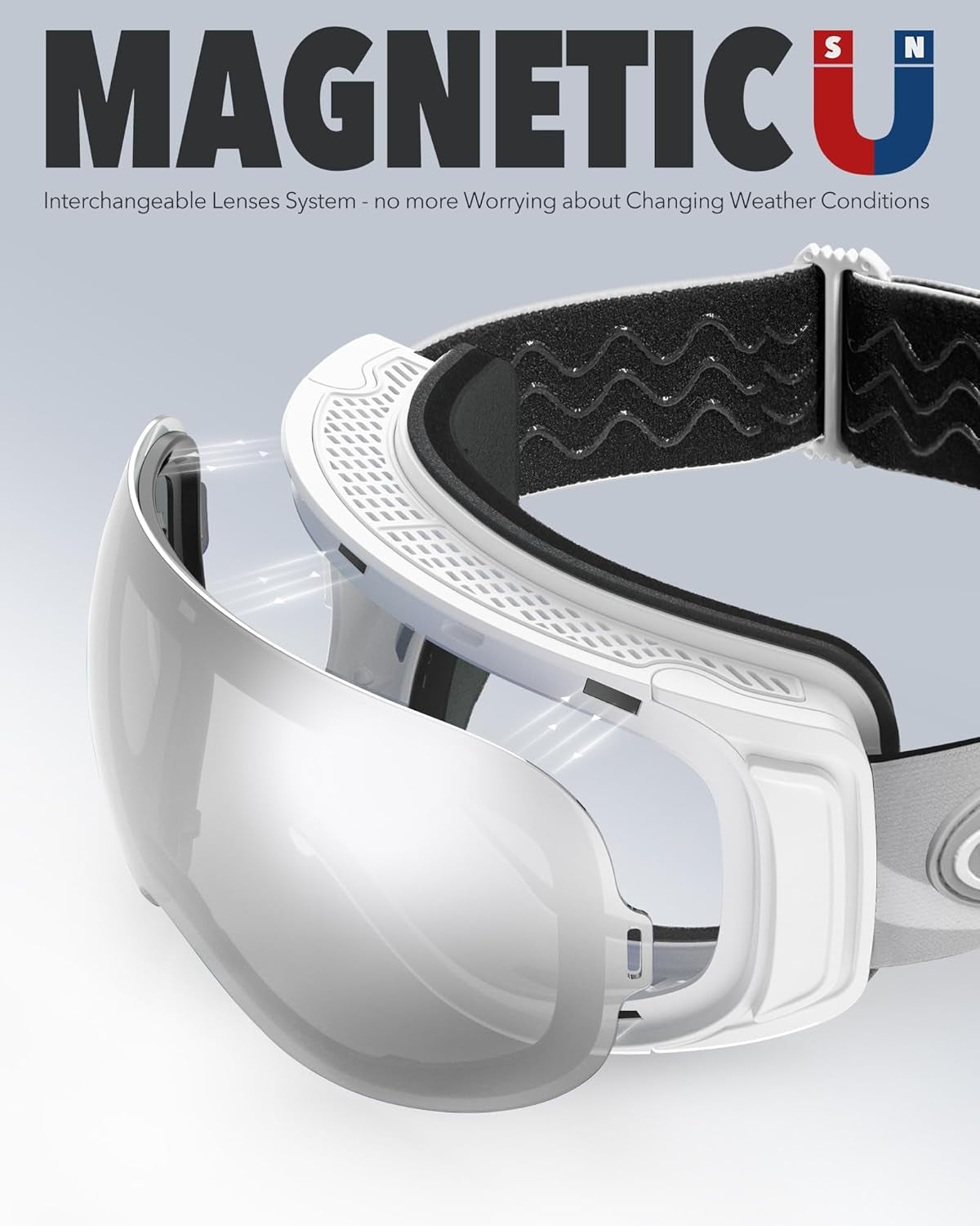   NORD™(INTERCHANGABLE) Ski Goggles /snowboard or skiing 